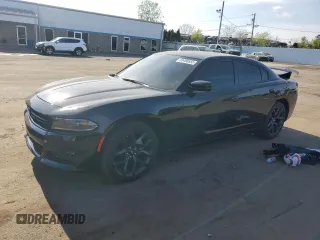 2023 Dodge Charger SXT z VIN 2C3CDXBGXPH607862, wystawiony jako Copart lot #55400555 z przebiegiem 37 767 mil mil oraz Szkoda całkowita • Salvage title. Historia ofert i sprzedaży dostępna na DreamBid. Obrazek 1.