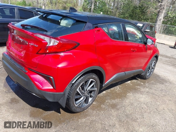 2021 Toyota C-HR LE with VIN NMTKHMBX9MR134669, listed as a IAAI auction lot 41982475 with 11,572 mi miles. Bid and sale history available at carsss.com. Image 4.