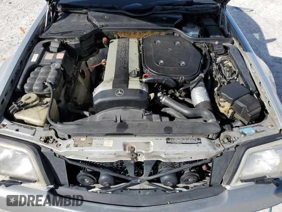1991 MERCEDES-BENZ SL-CLASS SL with VIN WDBFA61E1MF022918, listed as a Copart auction lot 85011784 with 262,144 mi miles and Salvage Title. Bid and sale history available at DreamBid. Image 11.