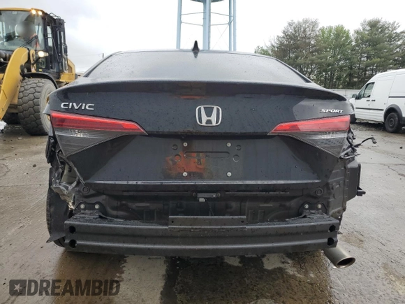 2023 Honda Civic Sport with VIN 2HGFE2F52PH548082, listed as a Copart auction lot 57226055 with 33,155 mi miles and Salvage title. Bid and sale history available at DreamBid. Image 6.