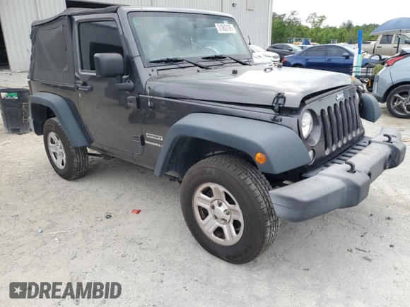 2016 Jeep Wrangler Sport with VIN 1C4AJWAG1GL302714, listed as a Copart auction lot 51862105 with 98,362 mi miles and Salvage Title. Bid and sale history available at carsss.com. Image 4.