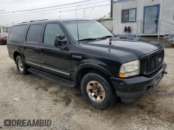 2003 Ford Excursion Limited z VIN 1FMNU42SX3EA92060, wystawiony jako Copart lot #58621835 z przebiegiem 158 157 mil mil oraz Czysty tytuł • Clean title. Historia ofert i sprzedaży dostępna na DreamBid. Obrazek 4.