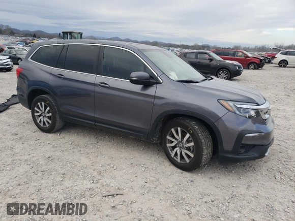 2020 Honda Pilot EX-L with VIN 5FNYF5H5XLB026092, listed as a Copart auction lot 48513935 with 69,540 mi miles and Salvage title. Bid and sale history available at DreamBid. Image 4.