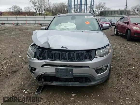 2018 Jeep Compass Altitude with VIN 3C4NJDBB6JT325538, listed as a Copart auction lot 53686905 with 111,400 mi miles and Salvage title. Bid and sale history available at DreamBid. Image 14.