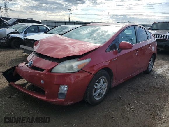 2010 Toyota Prius II with VIN JTDKN3DU7A0025780, listed as a Copart auction lot 54323255 with 332,314 mi miles and Clean Title. Bid and sale history available at carsss.com. Image 1.