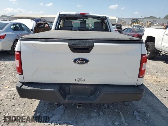 2018 Ford F-150 XL with VIN 1FTMF1C5XJFD87474, listed as a Copart auction lot 66632514 with 91,921 mi miles and Salvage title. Bid and sale history available at DreamBid. Image 6.