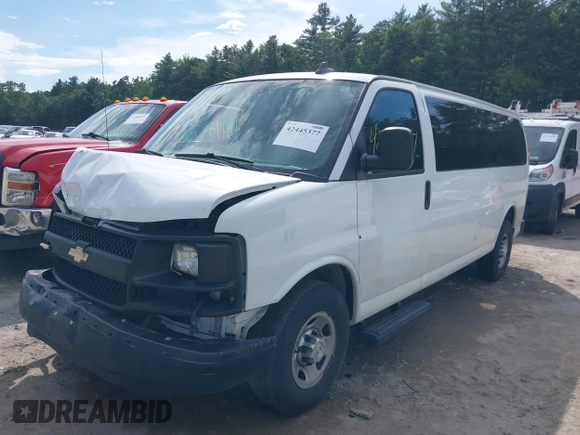 2017 Chevrolet Express Passenger LS with VIN 1GAZGNFG5H1114319, listed as a IAAI auction lot 42445377 with 202,127 mi miles and . Bid and sale history available at DreamBid. Image 18.