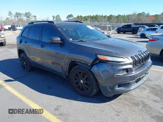 2014 Jeep Cherokee Latitude with VIN 1C4PJMCS3EW298340, listed as a IAAI auction lot 41708488 with 217,438 mi miles and . Bid and sale history available at DreamBid. Image 1.