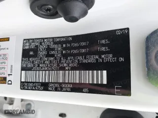 2019 Toyota 4Runner SR5 with VIN JTEBU5JR4K5679277, listed as a IAAI auction lot 41793373 with 103,737 mi miles. Bid and sale history available at carsss.com. Image 9.