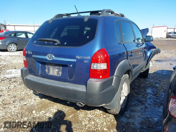 2006 Hyundai Tucson GLS with VIN KM8JN12DX6U450246, listed as a IAAI auction lot 41276888 with 184,493 mi miles. Bid and sale history available at carsss.com. Image 4.