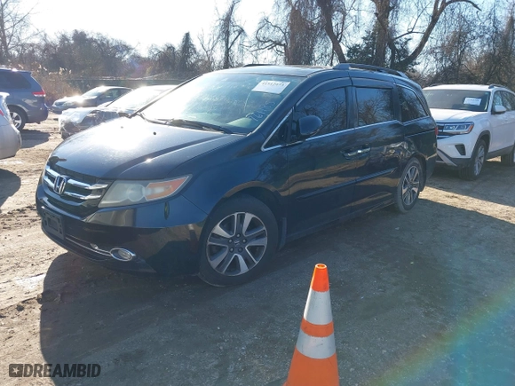 2014 Honda Odyssey Touring with VIN 5FNRL5H9XEB076185, listed as a IAAI auction lot 41512973 with 113,448 mi miles. Bid and sale history available at carsss.com. Image 18.