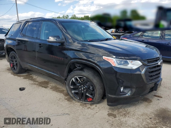 2021 Chevrolet Traverse Premier with VIN 1GNERKKW6MJ238743, listed as a Copart auction lot 57995125 with 61,096 mi miles and Salvage title. Bid and sale history available at DreamBid. Image 4.