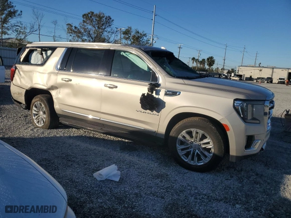 2023 GMC Yukon XL SLT with VIN 1GKS2GKD1PR248909, listed as a Copart auction lot 82098844 with 22,788 mi miles and Non Repairable. Bid and sale history available at carsss.com. Image 4.