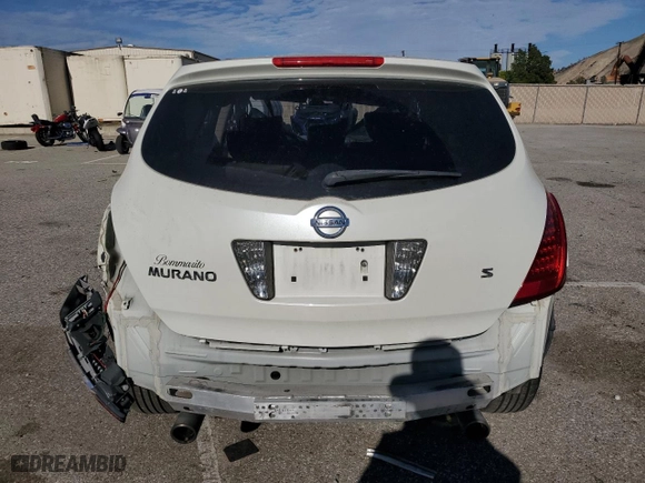 2006 Nissan Murano S with VIN JN8AZ08T56W428732, listed as a Copart auction lot 46136675 with 140,129 mi miles and Salvage Title. Bid and sale history available at carsss.com. Image 6.