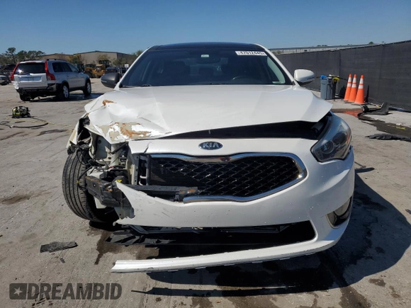2015 Kia Cadenza Premium with VIN KNALN4D73F5185070, listed as a Copart auction lot 47012445 with 96,253 mi miles and Salvage Title. Bid and sale history available at carsss.com. Image 5.