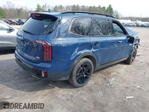 2024 Kia Telluride EX X-Line with VIN 5XYP3DGC7RG468876, listed as a IAAI auction lot 42122622 with 29,416 mi miles and . Bid and sale history available at DreamBid. Image 4.