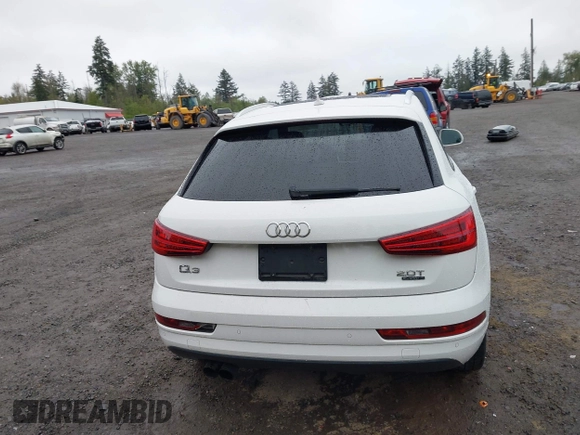 2017 Audi Q3 Premium with VIN WA1ECCFS5HR003565, listed as a IAAI auction lot 42140711 with 74,034 mi miles and . Bid and sale history available at DreamBid. Image 16.