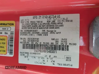 2015 Ford Mustang EcoBoost Premium с VIN 1FATP8UH8F5403071, выставлен на аукционе IAAI как лот 42065140 с пробегом 49 767 миль миль и . История ставок и продаж доступна на DreamBid. Изображение 9.