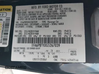 2016 Ford Mustang EcoBoost z VIN 1FA6P8THXG5267039, wystawiony jako IAAI lot #42014319 z przebiegiem 103 936 mil mil oraz . Historia ofert i sprzedaży dostępna na DreamBid. Obrazek 9.