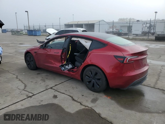 2024 Tesla Model 3 with VIN 5YJ3E1EA1RF731816, listed as a Copart auction lot 49632735 with Not Provided miles and Salvage Title. Bid and sale history available at DreamBid. Image 2.