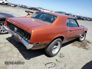 1970 Ford Mustang с VIN 0F01F169744, выставлен на аукционе Copart как лот 52200644 с пробегом 60 904 миль миль и Списание • Salvage title. История ставок и продаж доступна на DreamBid. Изображение 3.