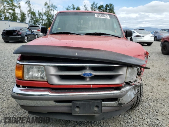 1997 Ford Ranger XLT with VIN 1FTCR14X8VPB52560, listed as a Copart auction lot 62536055 with 170,548 mi miles and Salvage title. Bid and sale history available at DreamBid. Image 5.