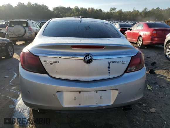 2011 Buick Regal CXL Turbo TO3 with VIN W04GX5GV2B1061818, listed as a Copart auction lot 71033544 with 139,619 mi miles and Salvage Title. Bid and sale history available at carsss.com. Image 6.
