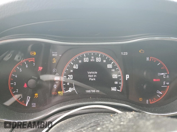 2016 Dodge Durango Citadel with VIN 1C4RDJEG7GC346904, listed as a Copart auction lot 58719145 with 166,786 mi miles and Salvage title. Bid and sale history available at DreamBid. Image 9.