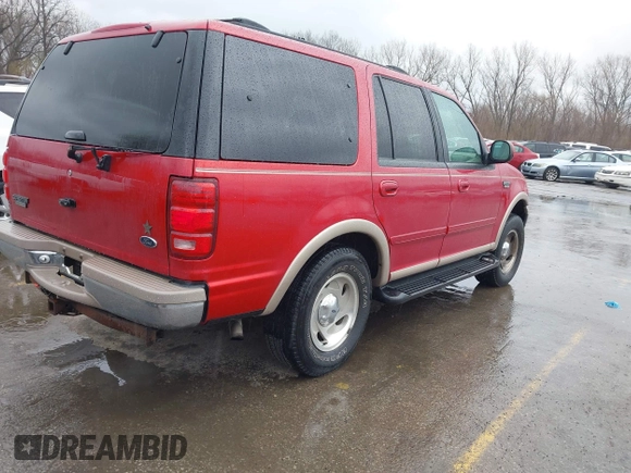 1999 Ford Expedition XLT z VIN 1FMPU18L6XLC38107, wystawiony jako IAAI lot #41779634 z przebiegiem 126 216 mil mil oraz . Historia ofert i sprzedaży dostępna na DreamBid. Obrazek 4.