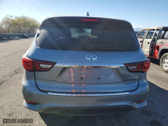 2019 Infiniti QX60 LUXE with VIN 5N1DL0MN9KC500489, listed as a Copart auction lot 87457654 with 90,013 mi miles and Salvage Title. Bid and sale history available at carsss.com. Image 6.