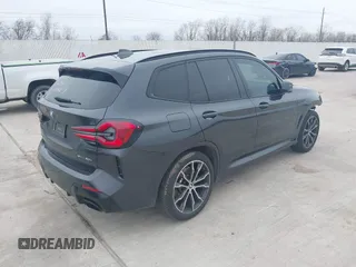 2022 BMW X3 sDrive30i with VIN 5UX43DP09N9J17924, listed as a IAAI auction lot 41586274 with 33,607 mi miles and . Bid and sale history available at DreamBid. Image 4.