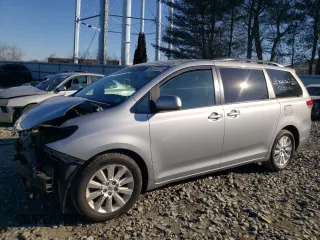 2014 Toyota Sienna LE with VIN 5TDJK3DC3ES073498, listed as a Copart auction lot 88006615 with 360,781 mi miles and Salvage Title. Bid and sale history available at carsss.com. Image 1.