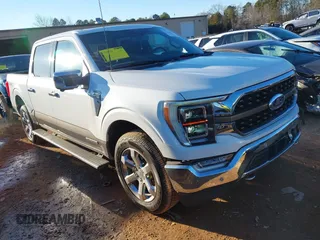 2022 Ford F-150 XL with VIN 1FTFW1ED5NFA02843, listed as a IAAI auction lot 41336268 with 35,066 mi miles. Bid and sale history available at carsss.com. Image 1.