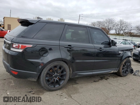 2017 Land Rover Range Rover Sport HSE with VIN SALWR2FK1HA673690, listed as a Copart auction lot 50484525 with 123,544 mi miles and Salvage Title. Bid and sale history available at carsss.com. Image 3.