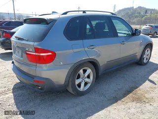 2007 BMW X5 3.0si with VIN 5UXFE43557L013585, listed as a IAAI auction lot 42081447 with 0 mi miles. Bid and sale history available at carsss.com. Image 4.