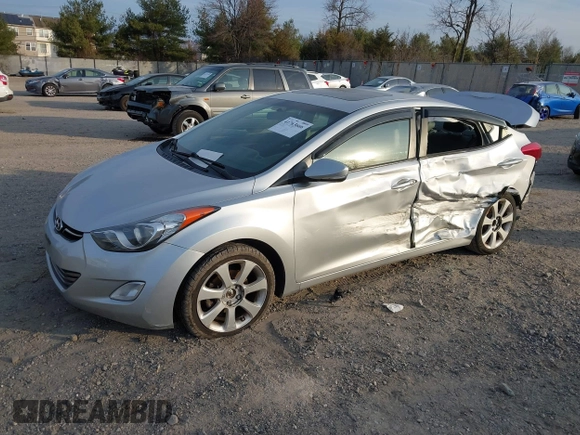 2013 Hyundai Elantra Limited with VIN 5NPDH4AE8DH335091, listed as a IAAI auction lot 41763666 with 135,787 mi miles and . Bid and sale history available at DreamBid. Image 2.