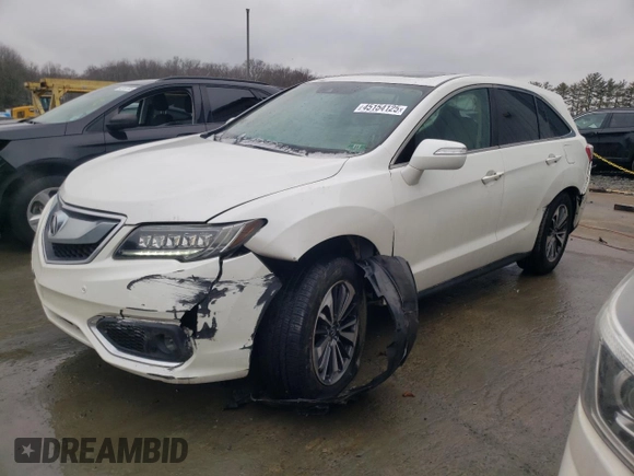 2017 Acura RDX w/Advance Pkg with VIN 5J8TB4H74HL021087, listed as a Copart auction lot 45154125 with 166,104 mi miles and Salvage Title. Bid and sale history available at carsss.com. Image 1.