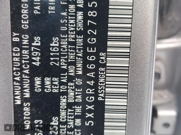 2014 Kia Optima SXL Turbo with VIN 5XXGR4A66EG278566, listed as a Copart auction lot 63032065 with 108,243 mi miles and Salvage title. Bid and sale history available at DreamBid. Image 13.