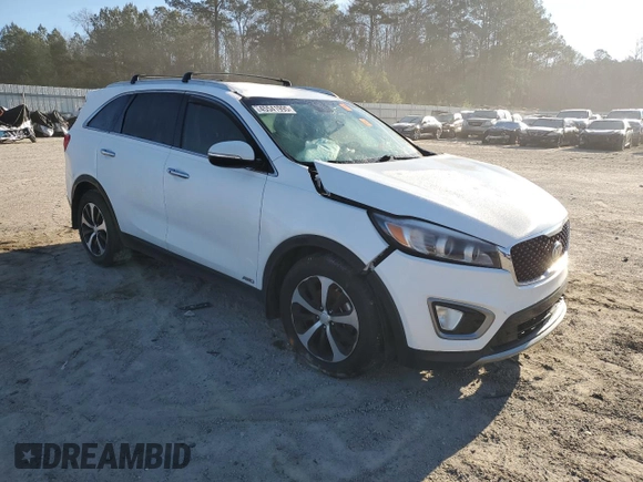 2016 Kia Sorento EX with VIN 5XYPHDA16GG137051, listed as a Copart auction lot 45541995 with 0 mi miles and Salvage Title. Bid and sale history available at carsss.com. Image 4.
