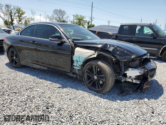 2018 BMW 4 Series 430i with VIN WBA4Z1C53JEC60921, listed as a Copart auction lot 50868155 with 76,229 mi miles and Salvage title. Bid and sale history available at DreamBid. Image 4.
