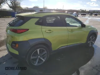 2018 Hyundai Kona Ultimate with VIN KM8K53A54JU094881, listed as a Copart auction lot 46808235 with 64,149 mi miles and Salvage Title. Bid and sale history available at carsss.com. Image 3.
