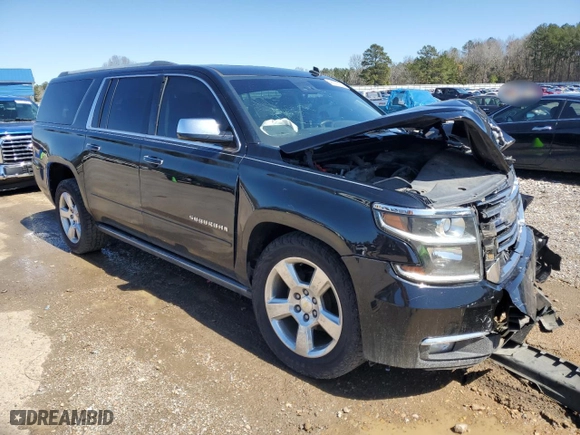 2015 Chevrolet Suburban LTZ with VIN 1GNSCKKC5FR233998, listed as a Copart auction lot 48507395 with 168,536 mi miles and Salvage Title. Bid and sale history available at carsss.com. Image 4.