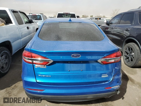 2019 Ford Fusion SEL with VIN 3FA6P0CD5KR181142, listed as a Copart auction lot 46911275 with 98,612 mi miles and Salvage Title. Bid and sale history available at carsss.com. Image 6.