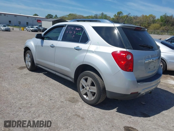 2014 Chevrolet Equinox LTZ with VIN 2GNALDEK7E6247275, listed as a IAAI auction lot 41808207 with 136,706 mi miles. Bid and sale history available at carsss.com. Image 3.