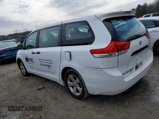 2013 Toyota Sienna L с VIN 5TDZK3DC6DS315122, выставлен на аукционе Copart как лот 47453125 с пробегом 161 106 миль миль и На запчасти • Non repairable. История ставок и продаж доступна на DreamBid. Изображение 2.