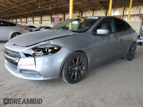 2016 Dodge Dart SE with VIN 1C3CDFAA0GD555596, listed as a Copart auction lot 53058425 with 143,059 mi miles and Salvage Title. Bid and sale history available at carsss.com. Image 1.