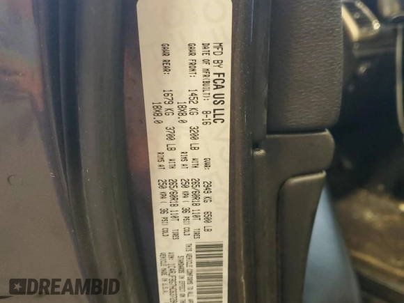 2017 Jeep Grand Cherokee Limited with VIN 1C4RJFBG7HC637284, listed as a Copart auction lot 57667615 with 118,232 mi miles and Salvage title. Bid and sale history available at DreamBid. Image 13.