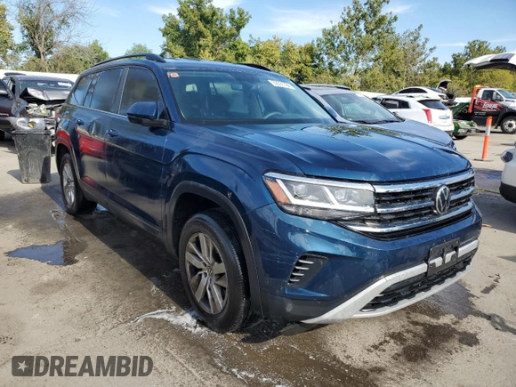 2021 Volkswagen Atlas S z VIN 1V2AP2CA8MC507778, wystawiony jako Copart lot #72031784 z przebiegiem 62 729 mil mil oraz Czysty tytuł • Clean title. Historia ofert i sprzedaży dostępna na DreamBid. Obrazek 4.