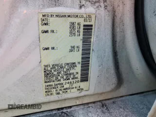 2013 Nissan Altima S z VIN 1N4BL3AP0DC246120, wystawiony jako Copart lot #54541555 z przebiegiem 115 635 mil mil oraz Nie do naprawy • Non repairable. Historia ofert i sprzedaży dostępna na DreamBid. Obrazek 12.