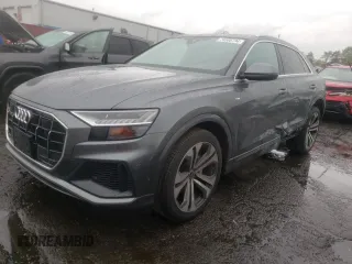 2022 Audi Q8 Premium Plus with VIN WA1EVBF12ND025446, listed as a Copart auction lot 74586734 with 19,886 mi miles and Salvage Title. Bid and sale history available at carsss.com. Image 1.